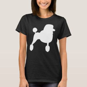 Standaard poedelsilhouet met Fancy kapsel T-shirt