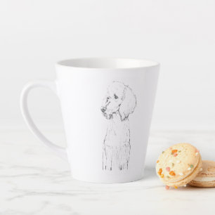 Standaard Poodle Hond Dierenportret  Latte Mok