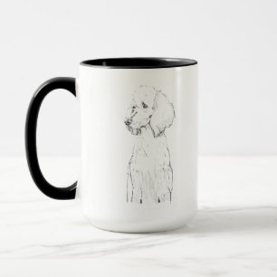 Standaard Poodle Hond Dierenportret  Mok