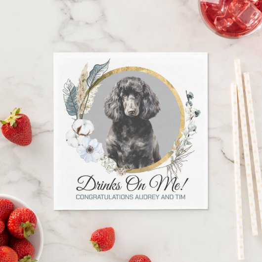 Standaard Poodle Huwelijks Servetten Met Honden Fo (Insitu)