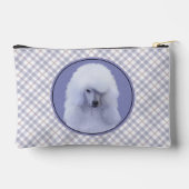 Standaard Poodle Schilderij Wit Originele Hond Kun Etui (Achterkant)