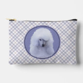 Standaard Poodle Schilderij Wit Originele Hond Kun Etui (Voorkant)