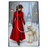 Standaard Poodle Vakantie Medium Cadeauzakje (Achterkant)