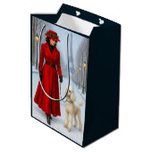 Standaard Poodle Vakantie Medium Cadeauzakje (Achterkant Gekanteld)