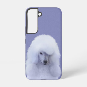 Standaard Poodle Witte Schilderij - Originele Hond Samsung Galaxy Hoesje
