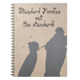 Standaard Poodles Zetten De Standaard  Notitieboek