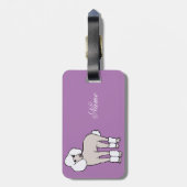 Standaard porseleindeeg Thunder_Cove Bagagelabel (Achterkant verticaal)