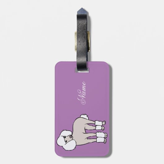 Standaard porseleindeeg Thunder_Cove Bagagelabel (Achterkant verticaal)