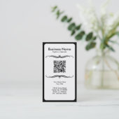 standaard QR-code Visitekaartje (Staand voorkant)