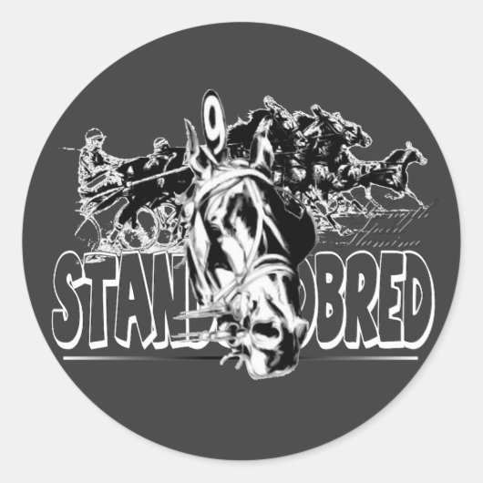 Standaard races ronde sticker (Voorkant)
