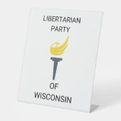 Standaard Reclamebord Met Voetstuk (Voorkant)