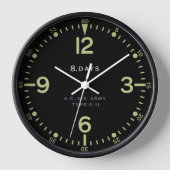 Standaard Retro U.S. Army Vliegtuig klok (Voorkant)