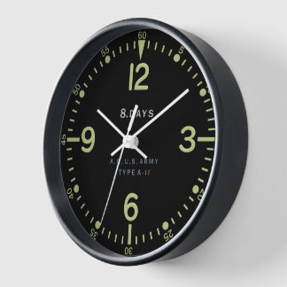 Standaard Retro U.S. Army Vliegtuig klok