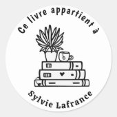 Standaard ronde boekstickers ronde sticker (Voorkant)