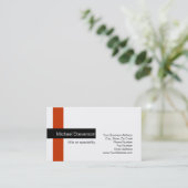 Standaard rood zwart wit Visitekaartje (Staand voorkant)