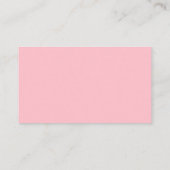 Standaard roze visitekaartje (Achterkant)