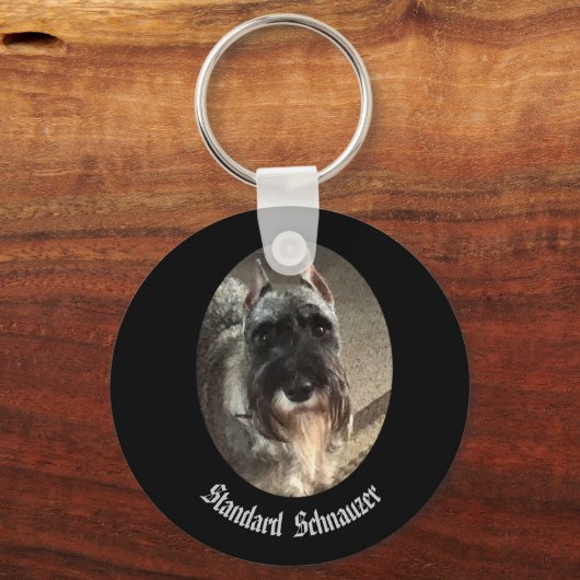 Standaard Schnauer-Sleutelhanger Sleutelhanger (Voorkant)