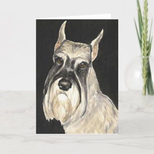 Standaard Schnauzer Dog Art Wenskaart Kaart