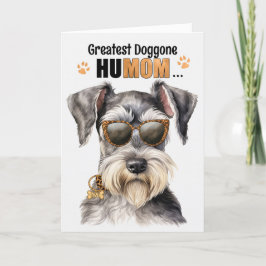 Standaard Schnauzer Dog Greatest HuMOM Moederdag Feestdagen Kaart