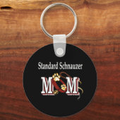 standaard schnauzer mam Sleutelhanger (Voorkant)