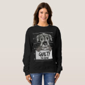 Standaard Schnauzer Mugshot Schuldig Hond Trui (Voorkant volledig)