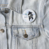 Standaard Schnauzer Noel Ronde Button 5,7 Cm (In situ)