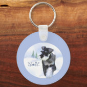 Standaard Schnauzer Noel Sleutelhanger (Achterkant)