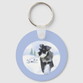 Standaard Schnauzer Noel Sleutelhanger (Achterkant)