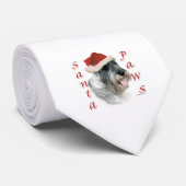 Standaard Schnauzer Santa Paws Stropdas (Opgerold)