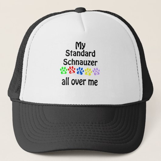 Standaard Schnauzer wandelingen ontwerp Trucker Pet (Voorkant)