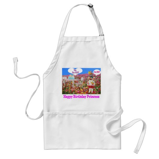 standaard schort. Gelukkige Verjaardag Prinses. ro Standaard Schort (Voorkant)