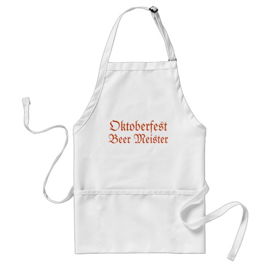 Standaard Schort Oktoberfest Beer Meister (Voorkant)