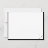 Standaard scripttekst Elegant monogram Sjabloon (Achterkant)