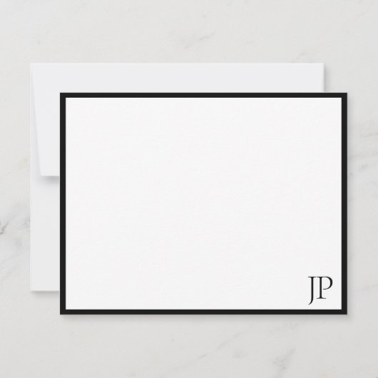 Standaard scripttekst Elegant monogram Sjabloon (Achterkant)