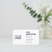 Standaard Semi-Gloss Visitekaartje (Staand voorkant)