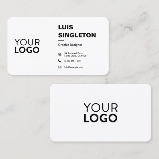 Standaard Semi-Gloss Visitekaartje (Voorkant / Achterkant)