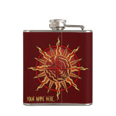 Standaard Spirituele standaard tekenfilm Heupfles (Achterkant)