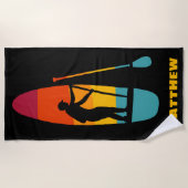 Standaard Staande Paddle Bord SUP Zonsondergang Pe Strandlaken (Voorkant)