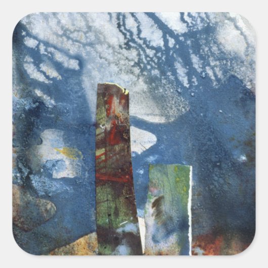 Standaard Stones II Vierkante Sticker (Voorkant)