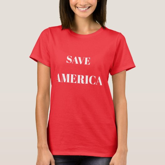 STANDAARD T-SHIRT OM AMERIKA TE REDDEN (Voorkant)