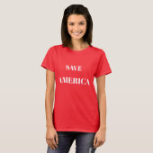 STANDAARD T-SHIRT OM AMERIKA TE REDDEN (Voorkant volledig)