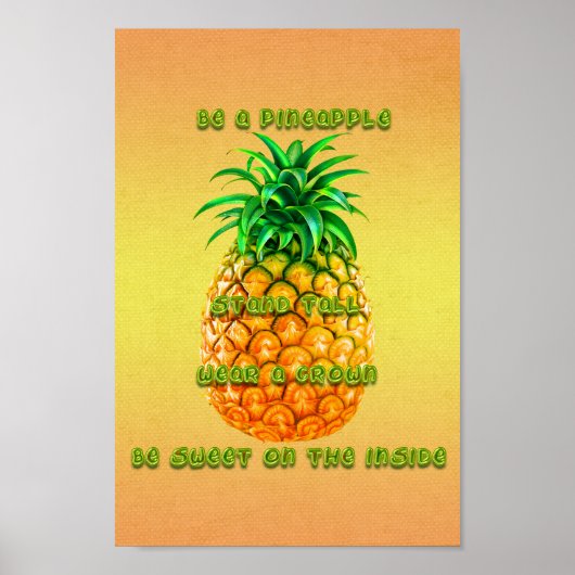 Standaard Tall-ananas Poster (Voorkant)