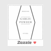 Standaard tekst Moderne keukenkrabbers Sticker (Vel)