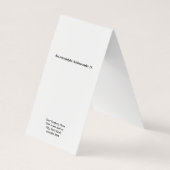 Standaard Tent Fold Klassieke Oorbellen Displaykaa Visitekaartje (Achterkant)