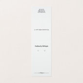 Standaard Tent Fold Klassieke Oorbellen Displaykaa Visitekaartje (Buitenkant ongevouwen)