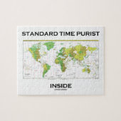 Standaard Time Purist Inside (Time Zones Wereldkaa Legpuzzel (Horizontaal)