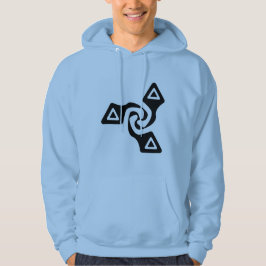 Standaard tri-pijlen (zwart) hoodie