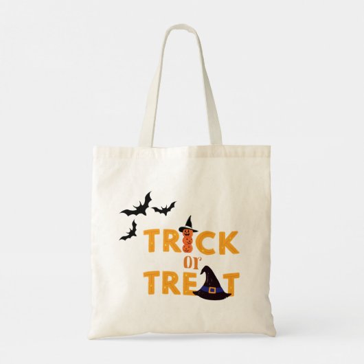 Standaard Trick or treat Canvas tassen (Achterkant)