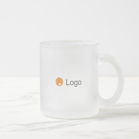 Standaard uw Colour Corporate Promo Matglas Koffiemok (Rechts)