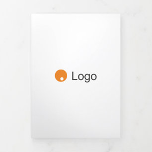 Standaard uw kleur Corporate Flat Drieluik Kaart